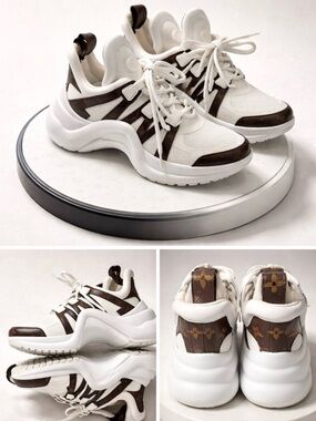 Louis Vuitton Lv Archlight Monogram Chunky Sneaker size 38.5